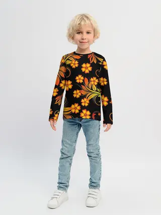 Детский лонгслив / Хохлома