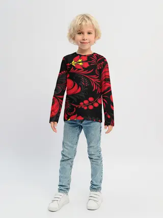 Детский лонгслив / Хохлома