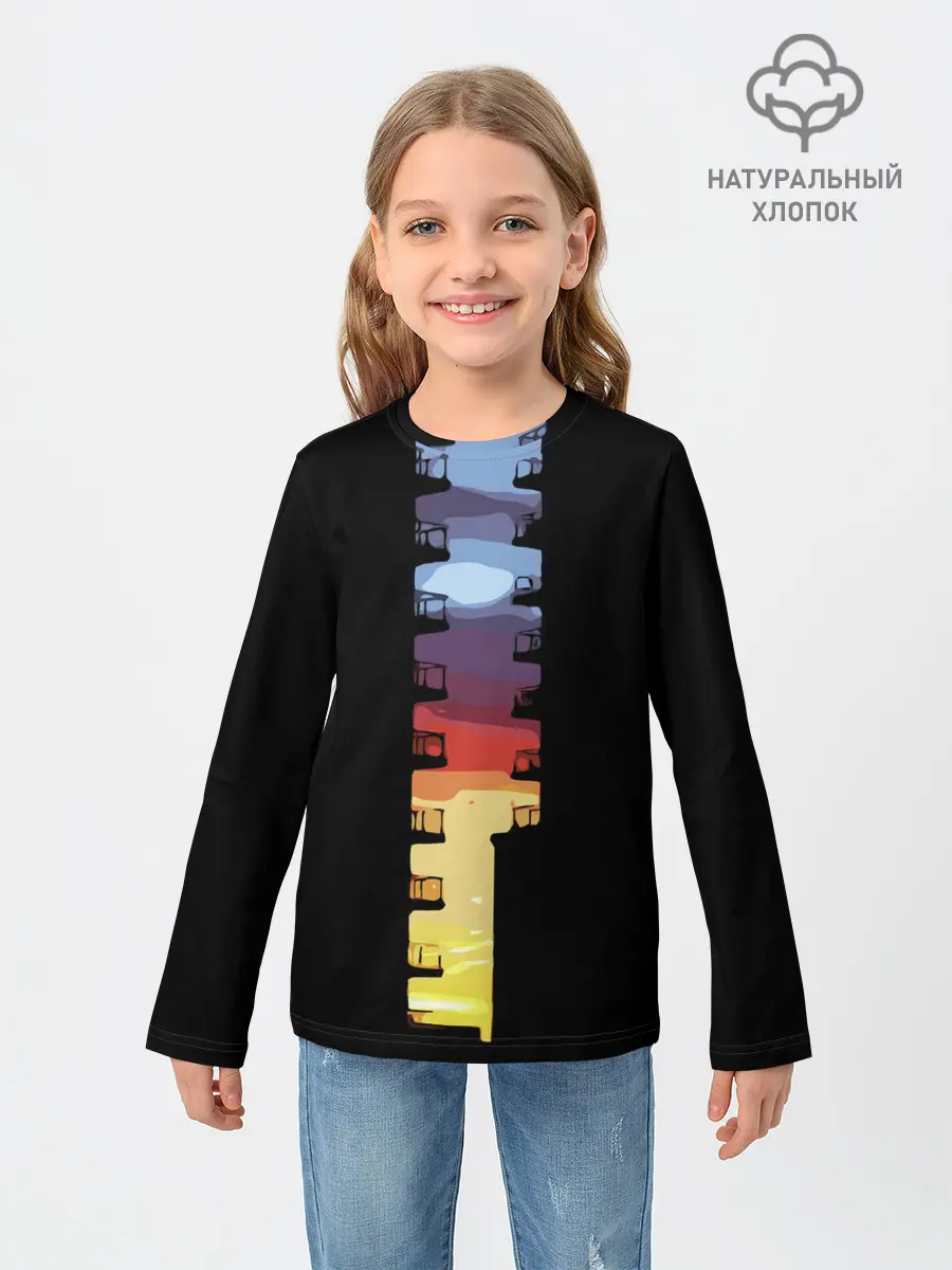 Детский лонгслив / Балконы
