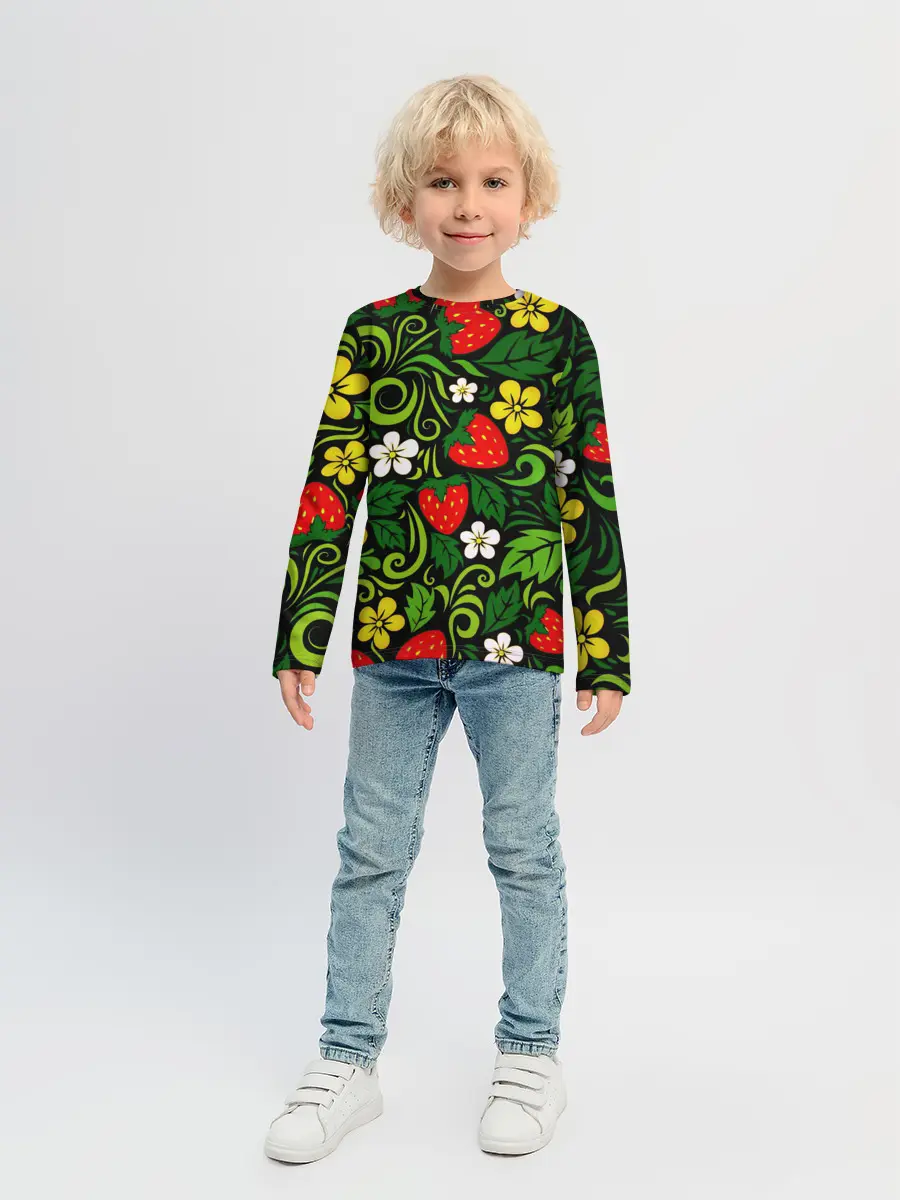 Детский лонгслив / Хохлома
