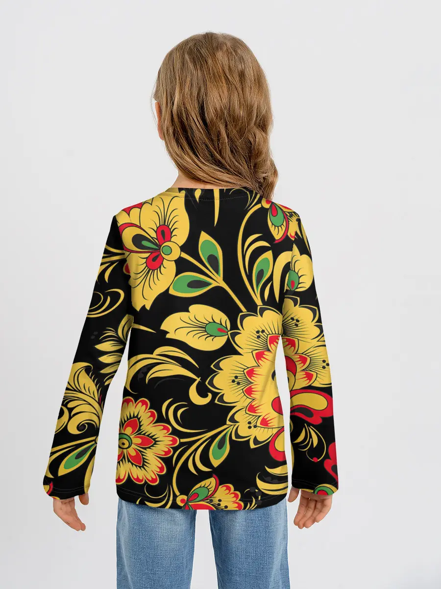 Детский лонгслив / Хохлома