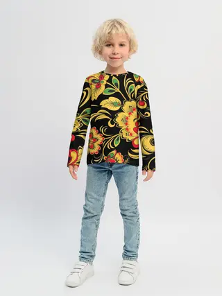 Детский лонгслив / Хохлома