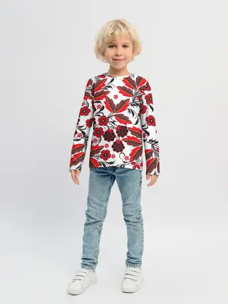 Детский лонгслив / Хохлома