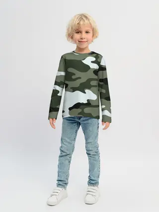 Детский лонгслив / camouflage 2