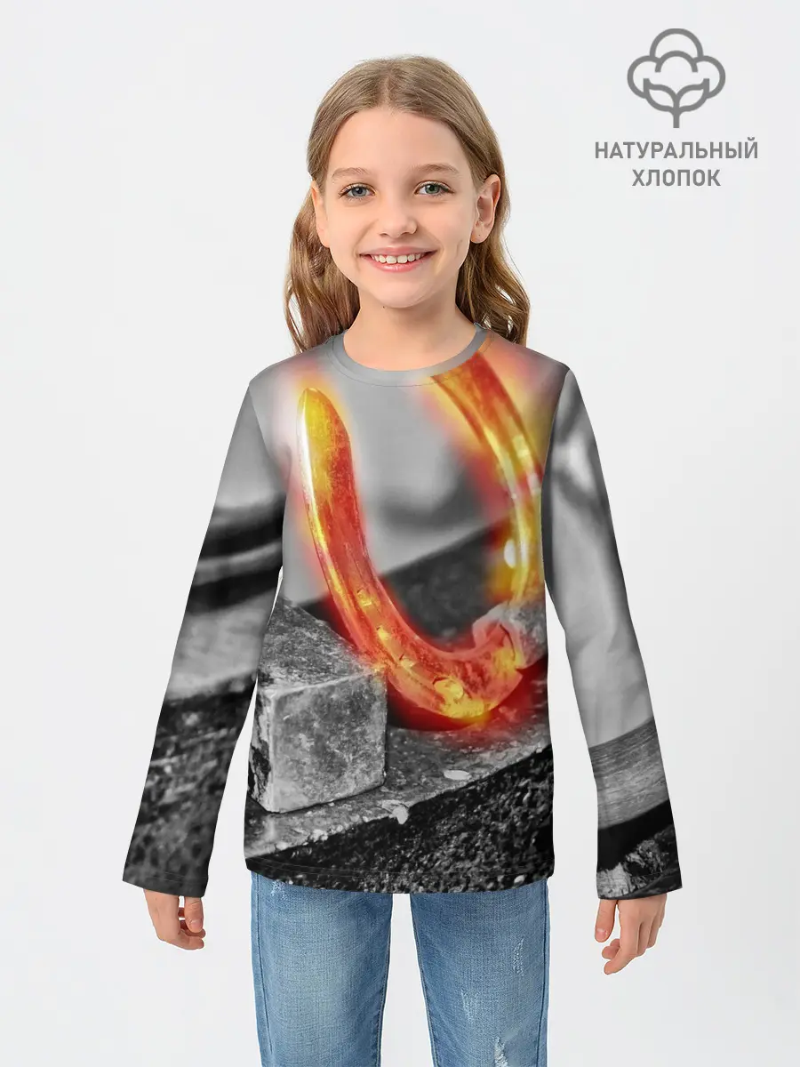 Детский лонгслив / Подкова