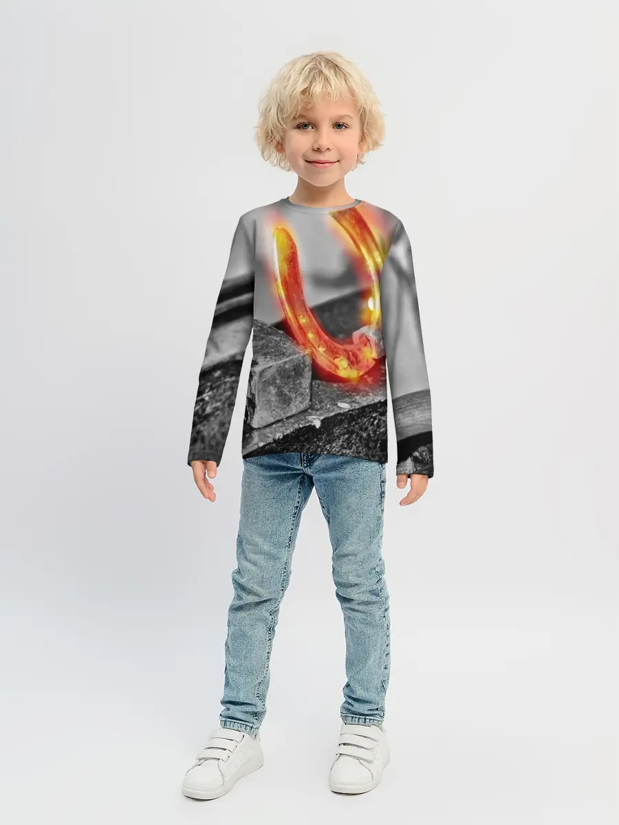 Детский лонгслив / Подкова