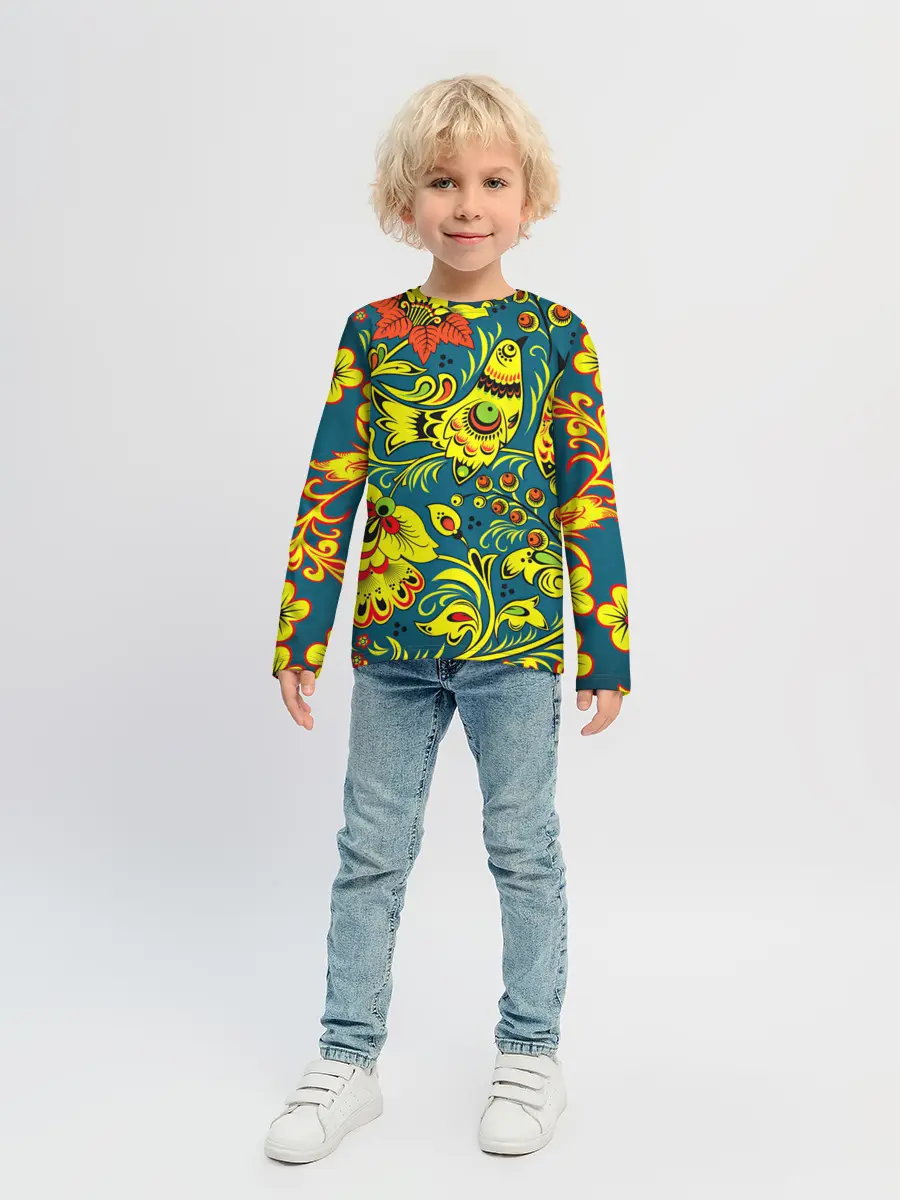 Детский лонгслив / Хохлома