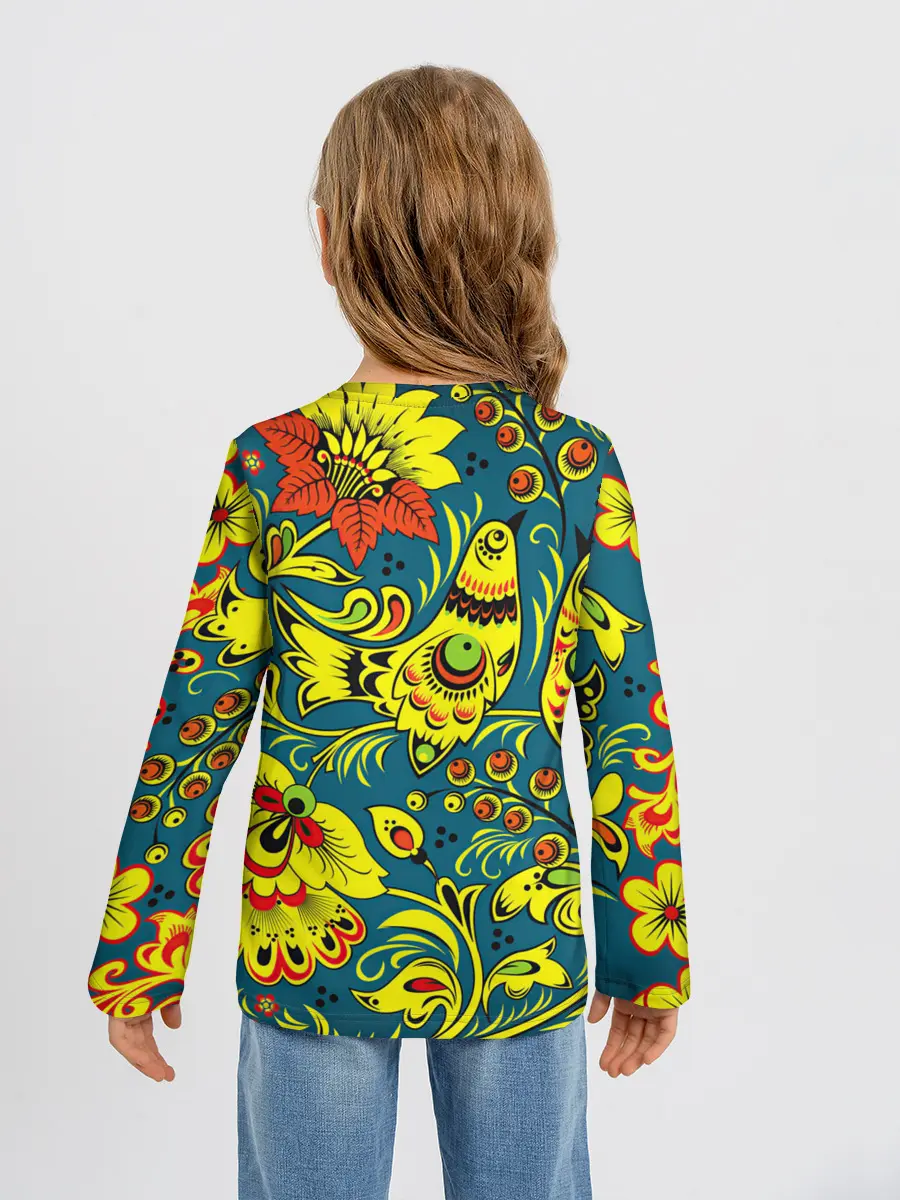 Детский лонгслив / Хохлома