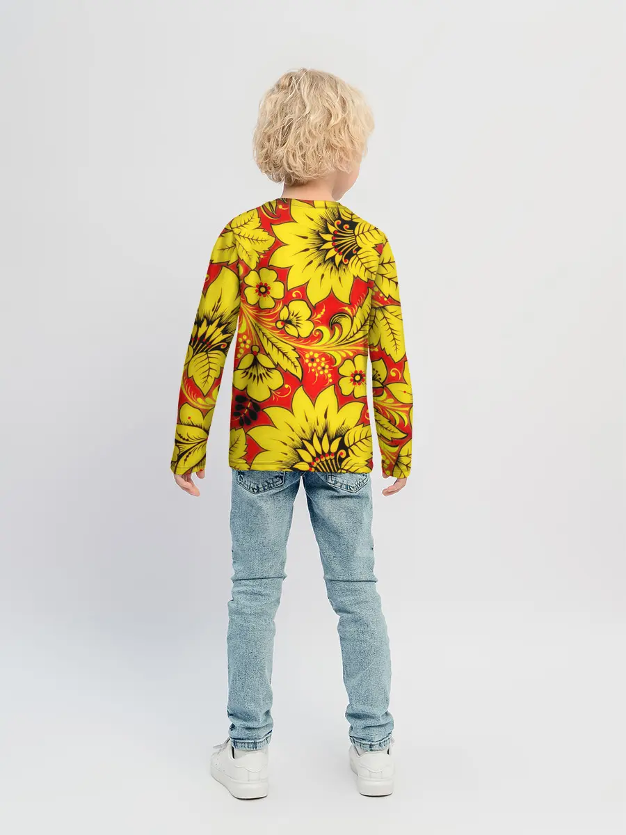 Детский лонгслив / Хохлома