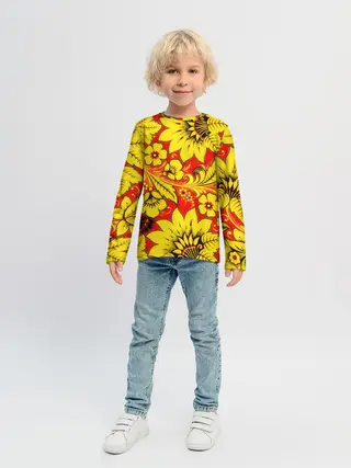 Детский лонгслив / Хохлома