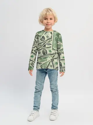 Детский лонгслив / Доллар