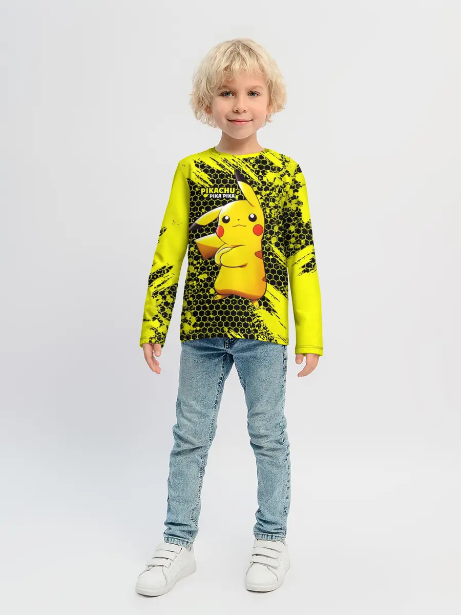 Детский лонгслив / Pikachu Pika Pika