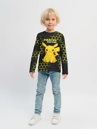 Детский лонгслив / Pikachu Pika Pika