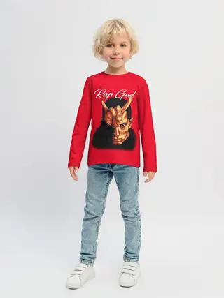 Детский лонгслив / EMINEM RAP GOD