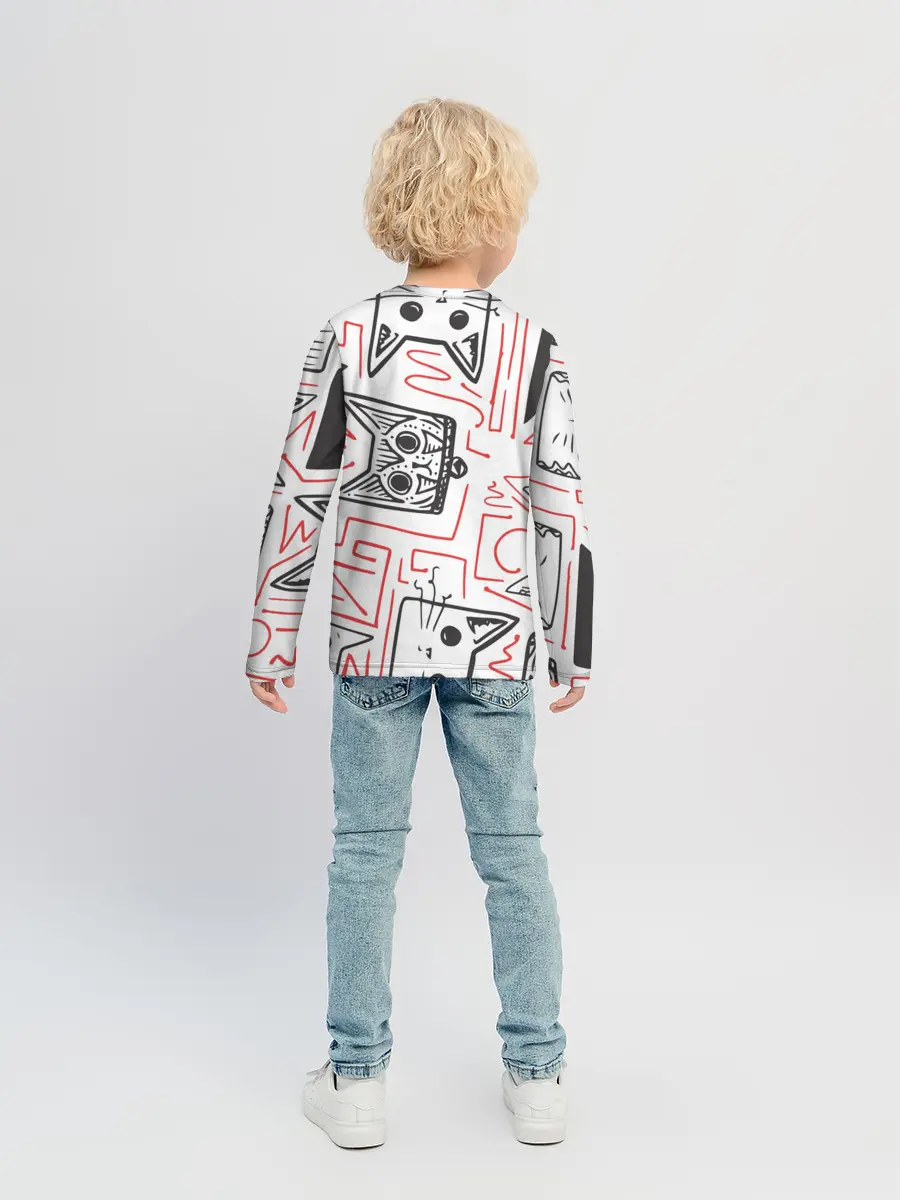 Детский лонгслив / Cats