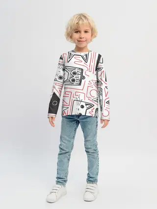 Детский лонгслив / Cats