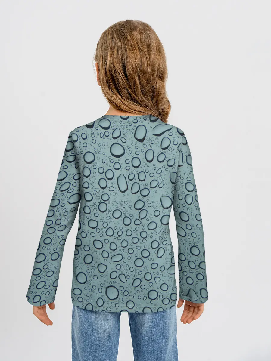 Детский лонгслив / Капли.