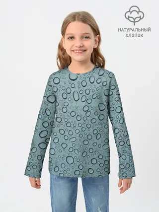 Детский лонгслив / Капли.