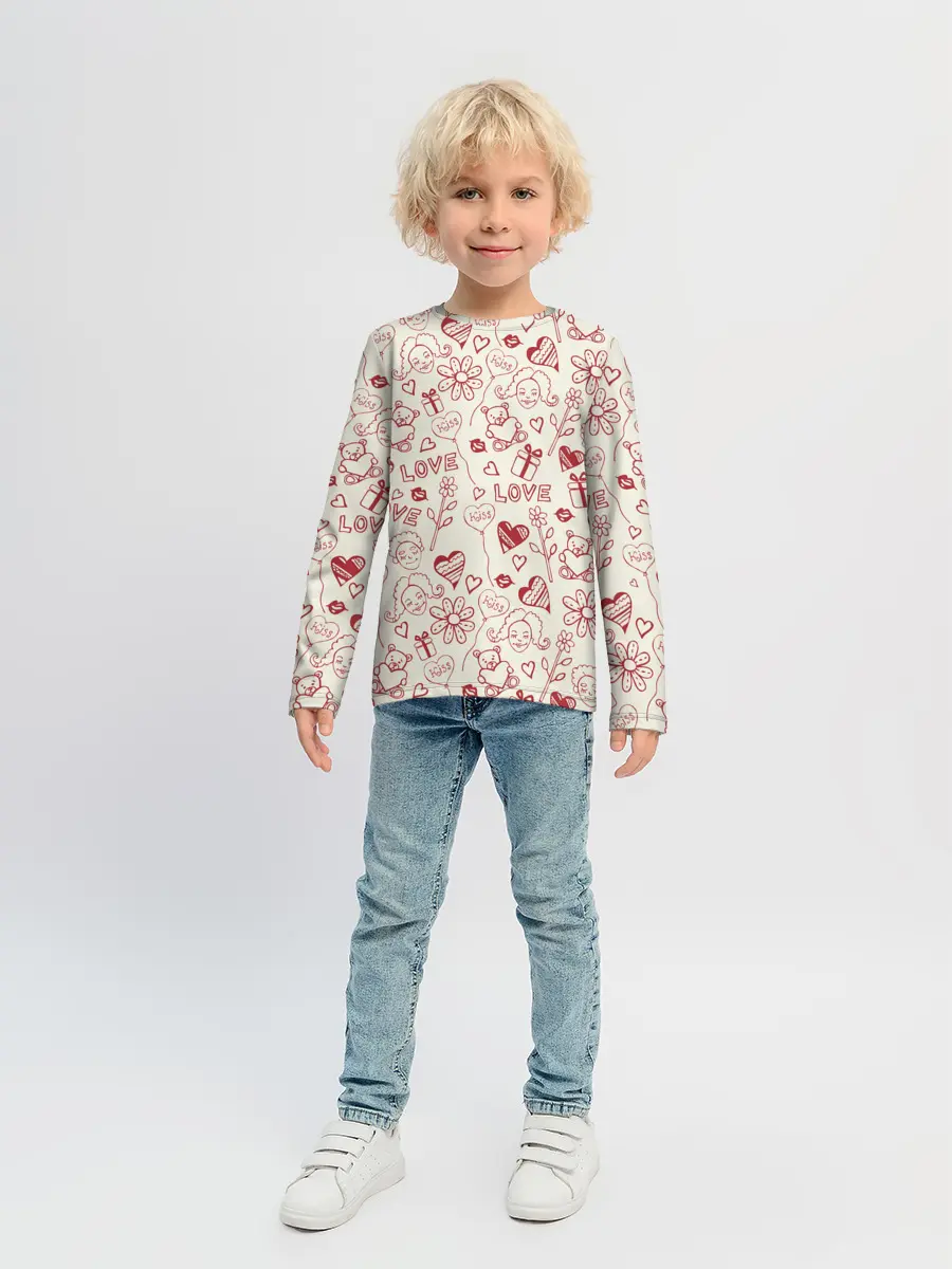 Детский лонгслив / Текстура.
