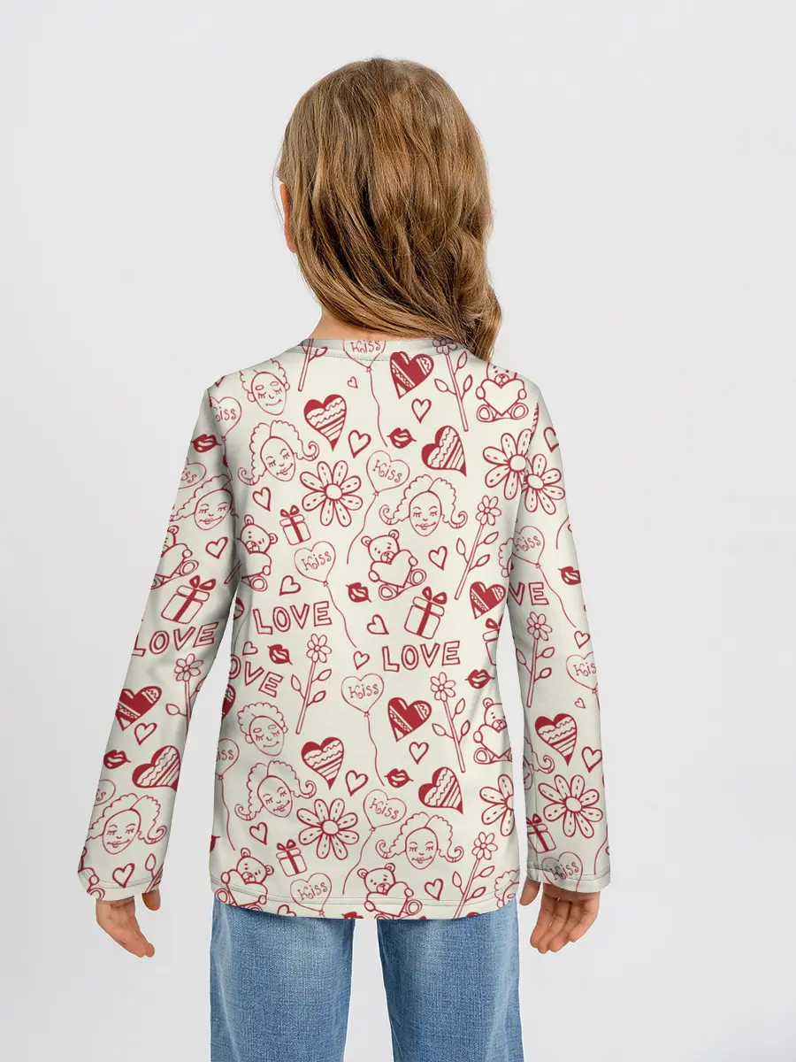 Детский лонгслив / Текстура.