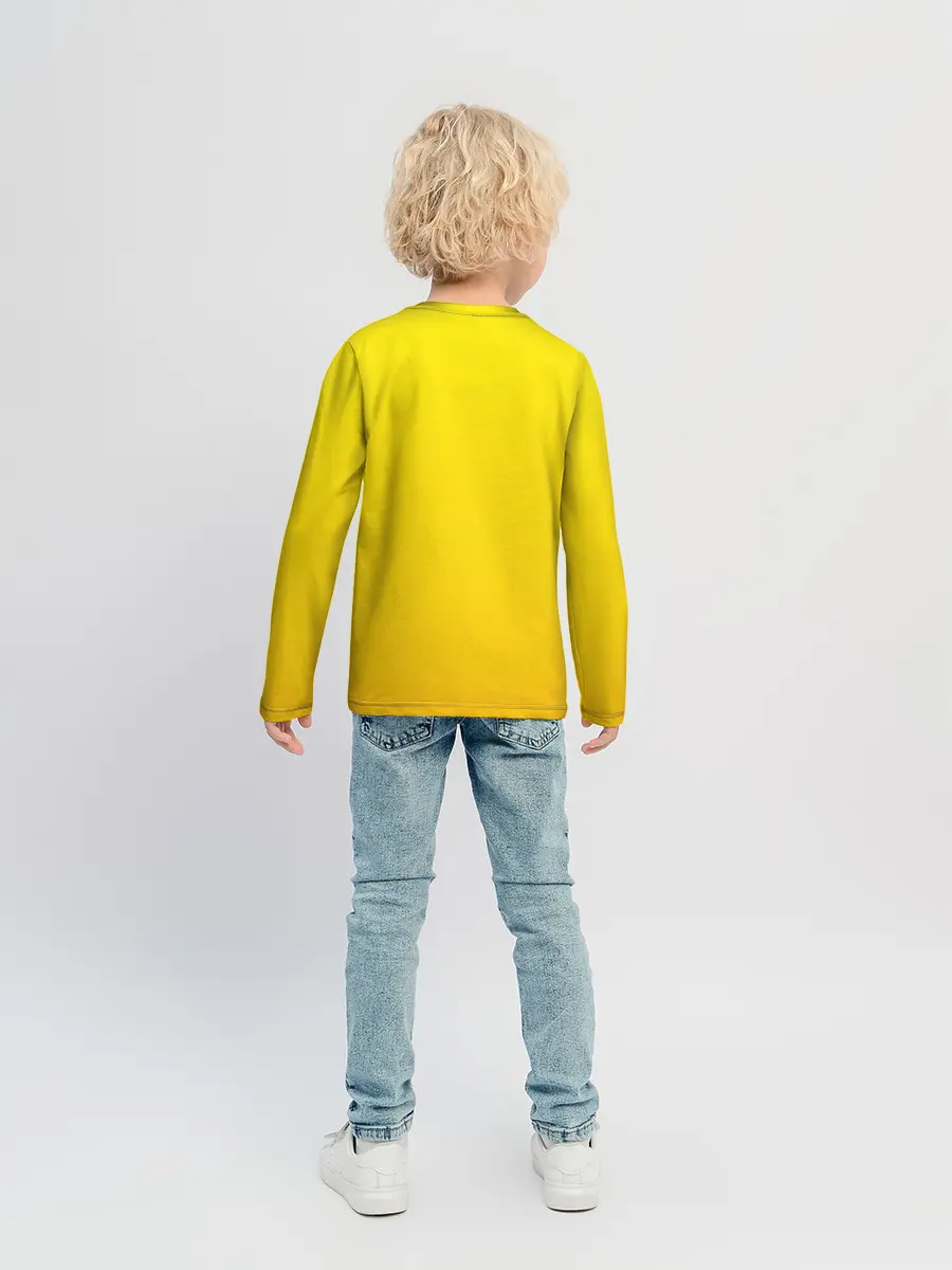 Детский лонгслив / желток аниме