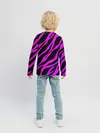 Детский лонгслив / Неоновая зебра