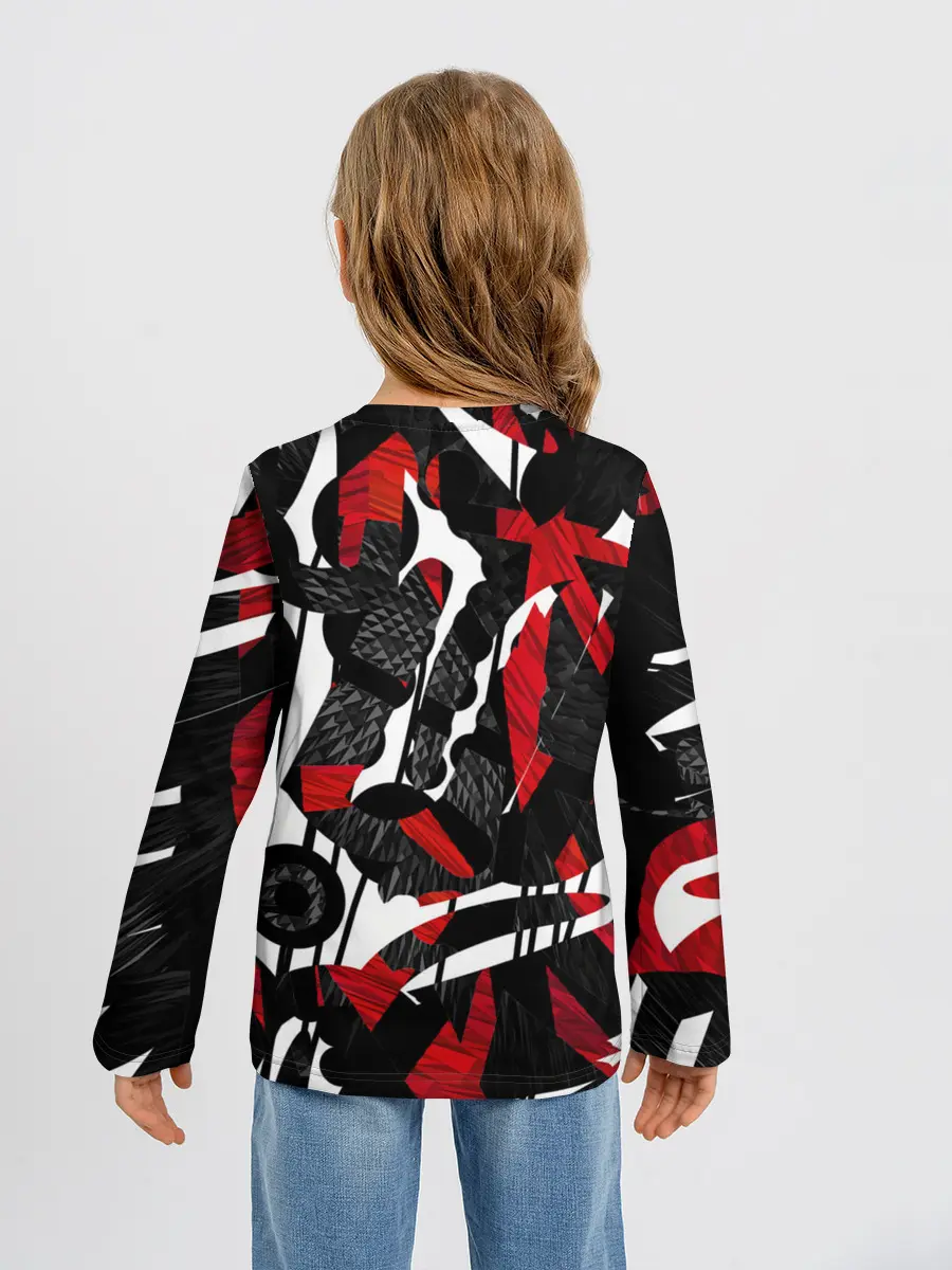 Детский лонгслив / Abstract art