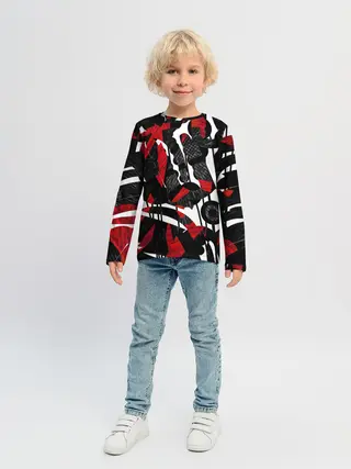 Детский лонгслив / Abstract art