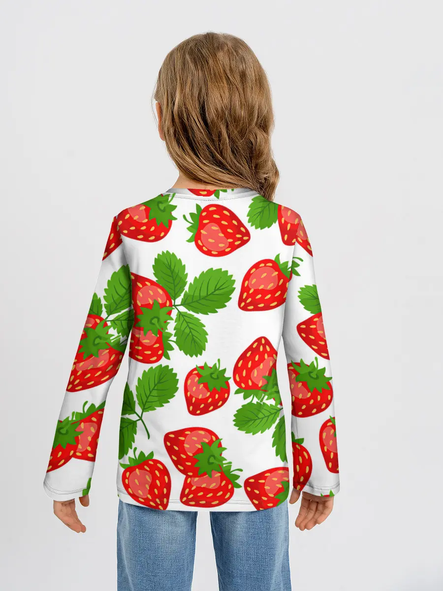 Детский лонгслив / Клубника