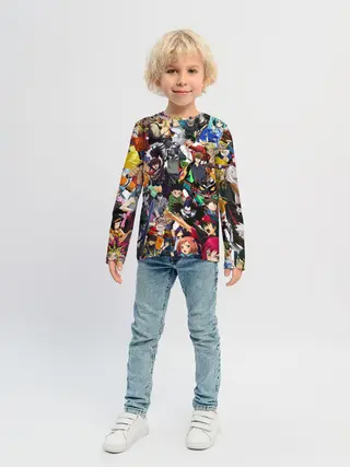 Детский лонгслив / ACTION ANIME CHARACTERS!