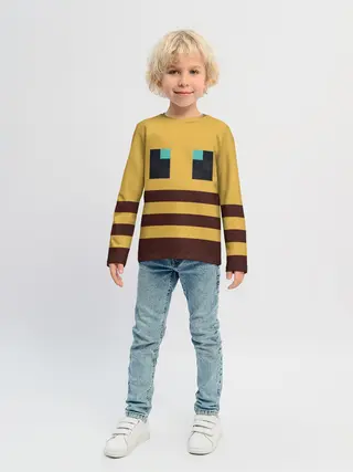Детский лонгслив / Minecraft Bee