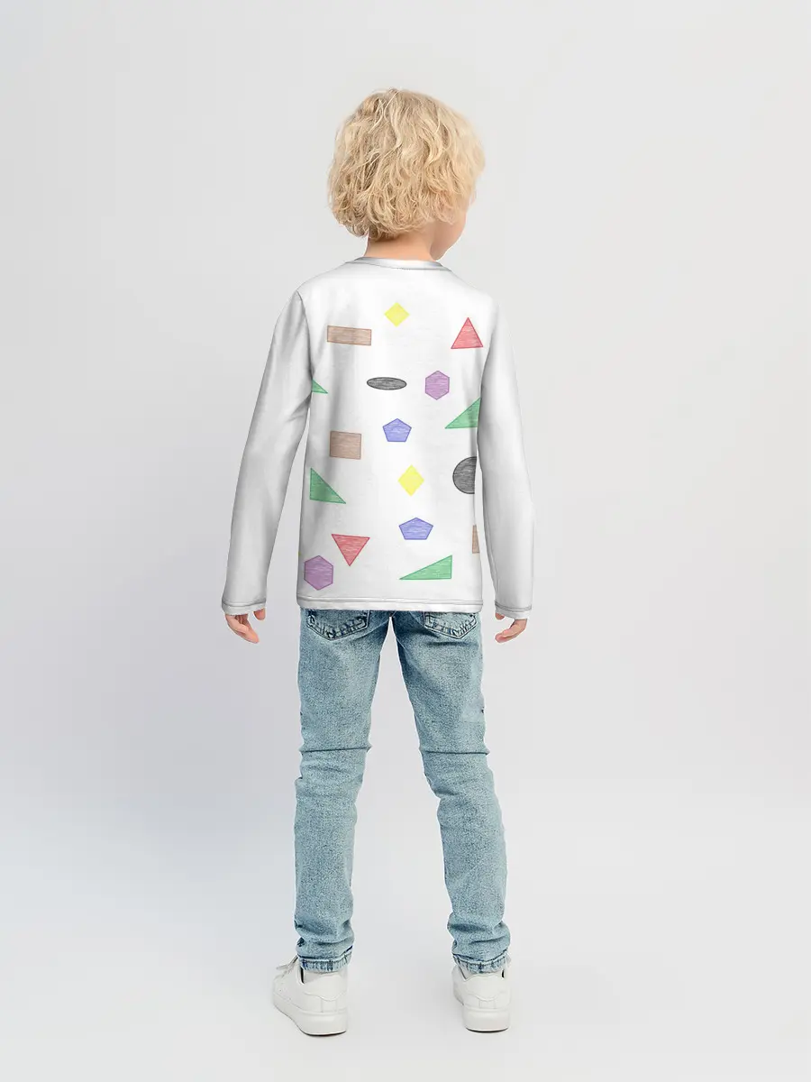 Детский лонгслив / Геометрия