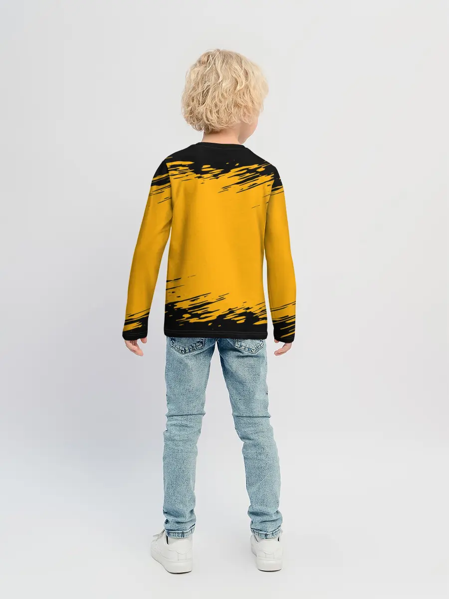 Детский лонгслив / Pikachu black&yellow