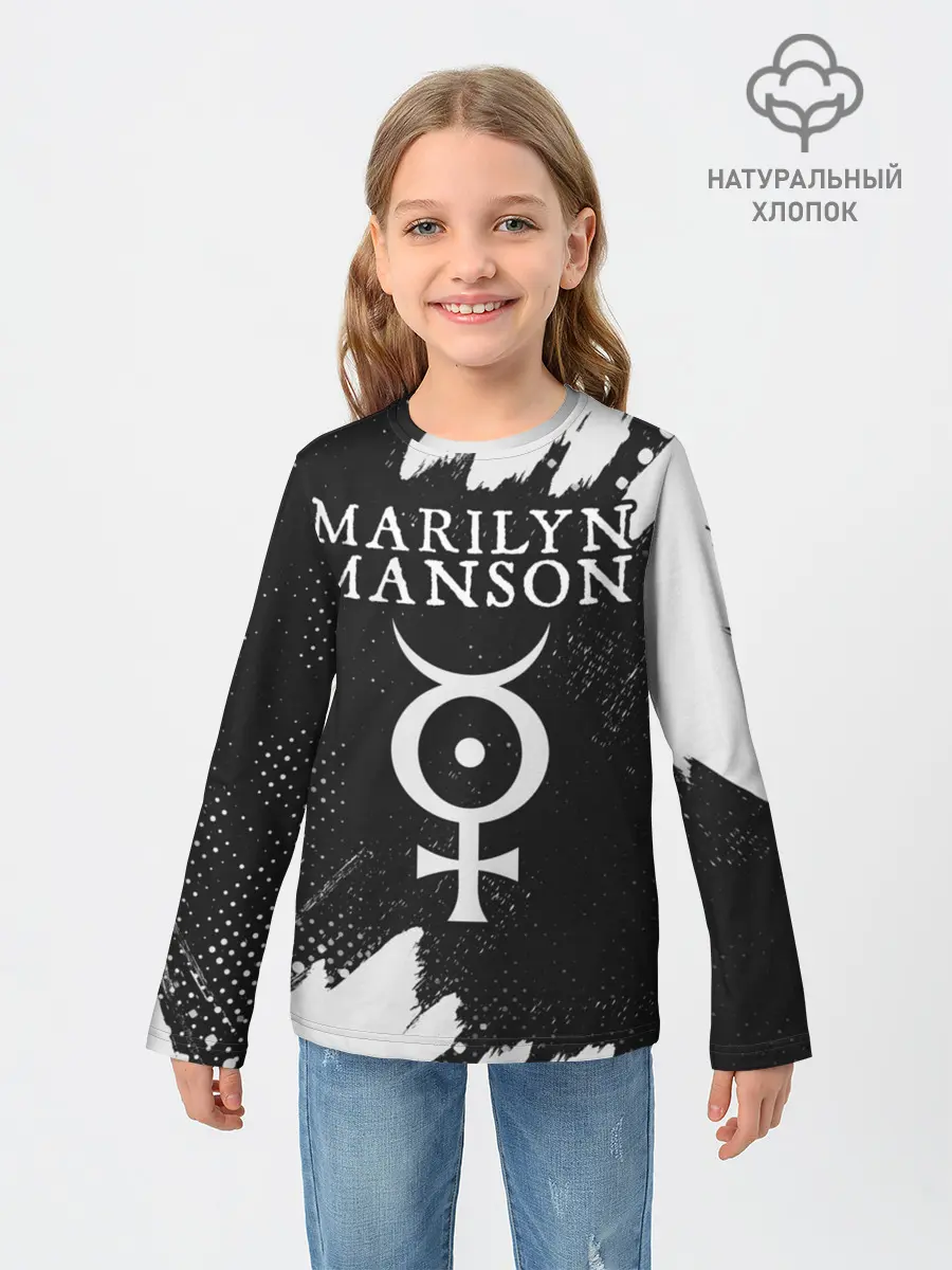 Детский лонгслив / MARILYN MANSON / М. МЭНСОН