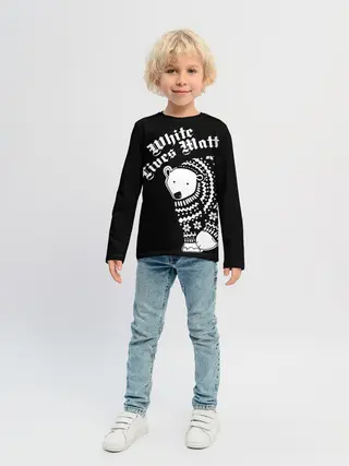 Детский лонгслив / Жизни белых имеют значение