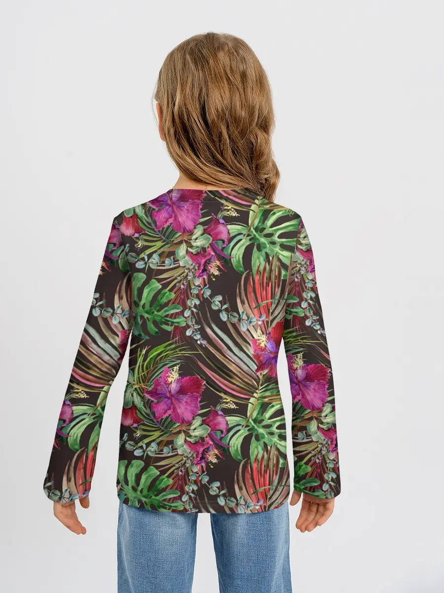 Детский лонгслив / Тропики