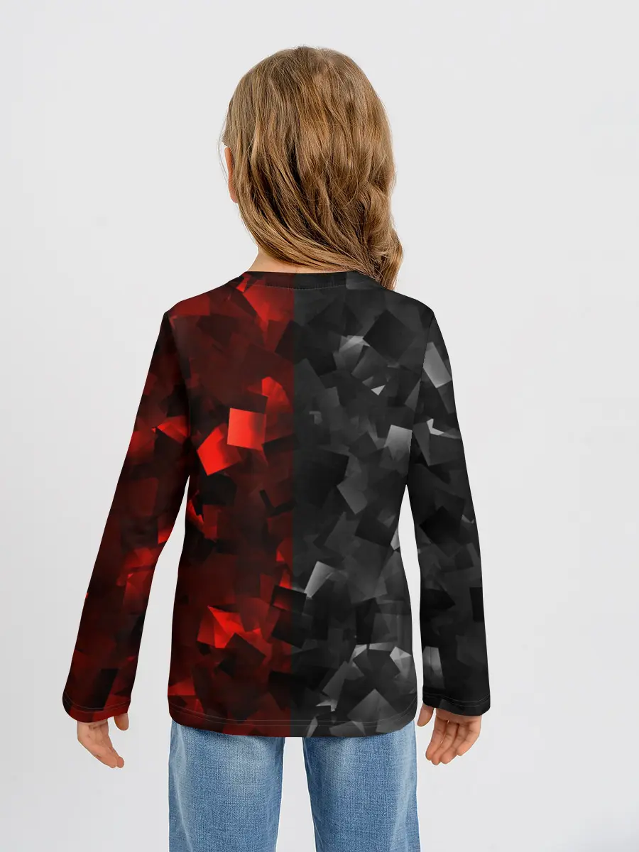 Детский лонгслив / HONDA | RedBlack
