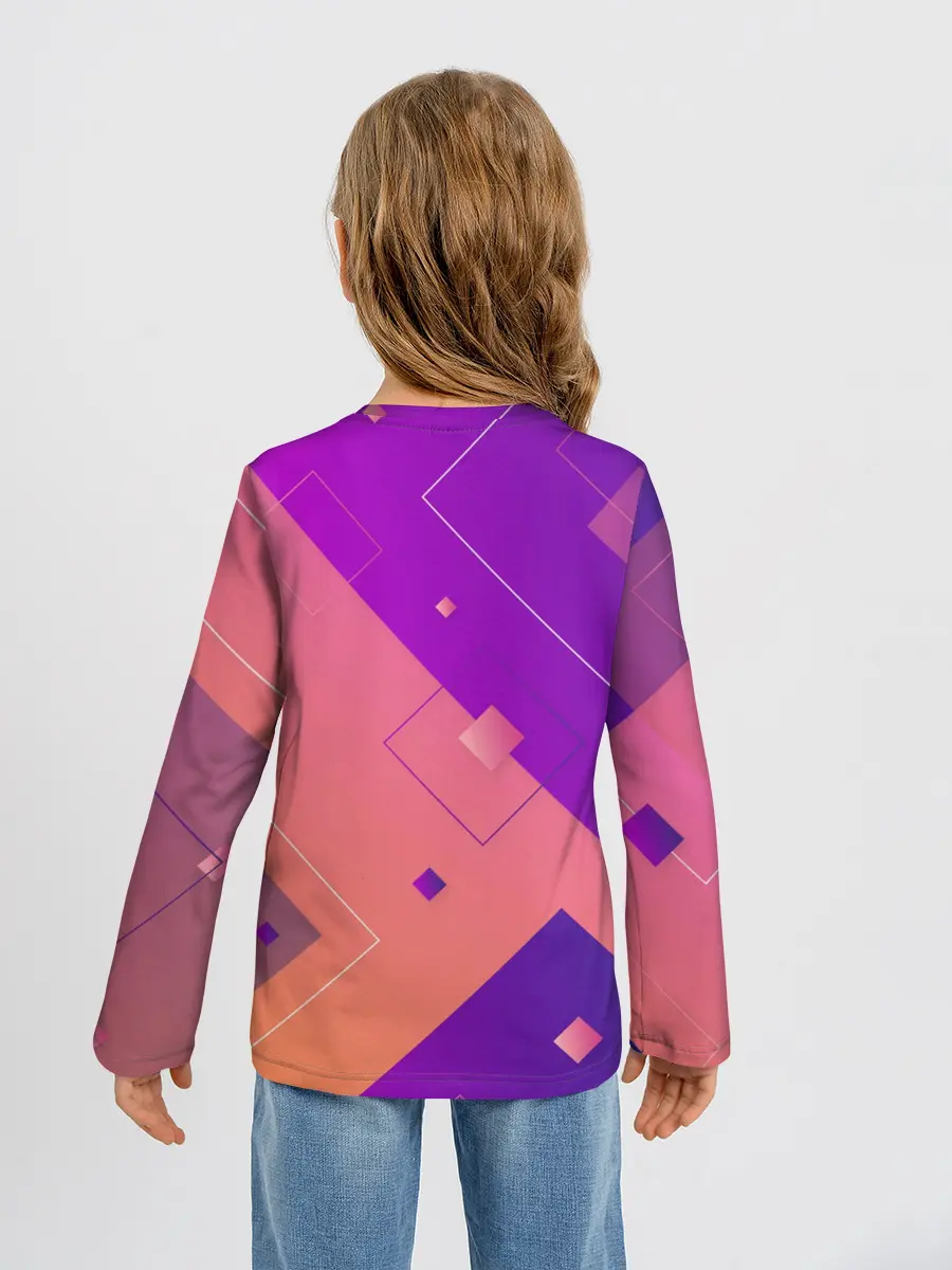 Детский лонгслив / Геометрия