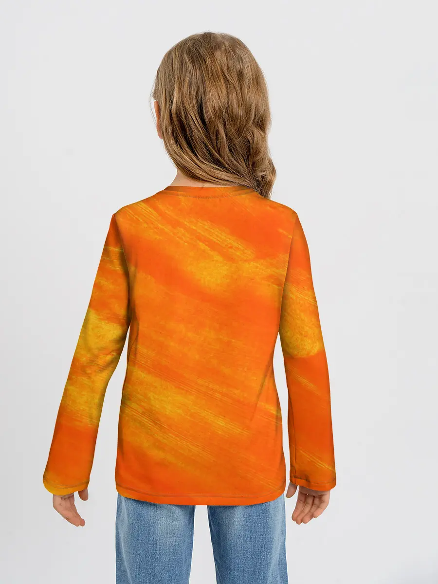 Детский лонгслив / ОРАНЖЕВАЯ КРАСКА