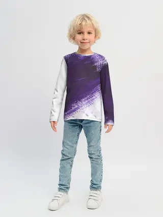Детский лонгслив / ФИОЛЕТОВАЯ КРАСКА