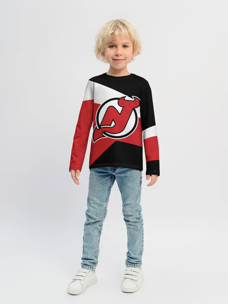 Детский лонгслив / Нью-Джерси Девилз