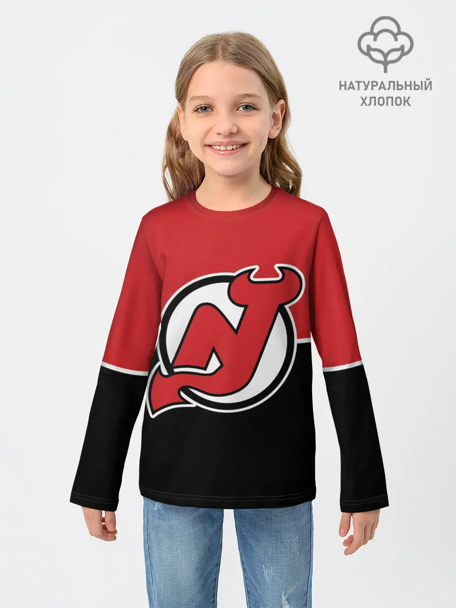 Детский лонгслив / New Jersey Devils