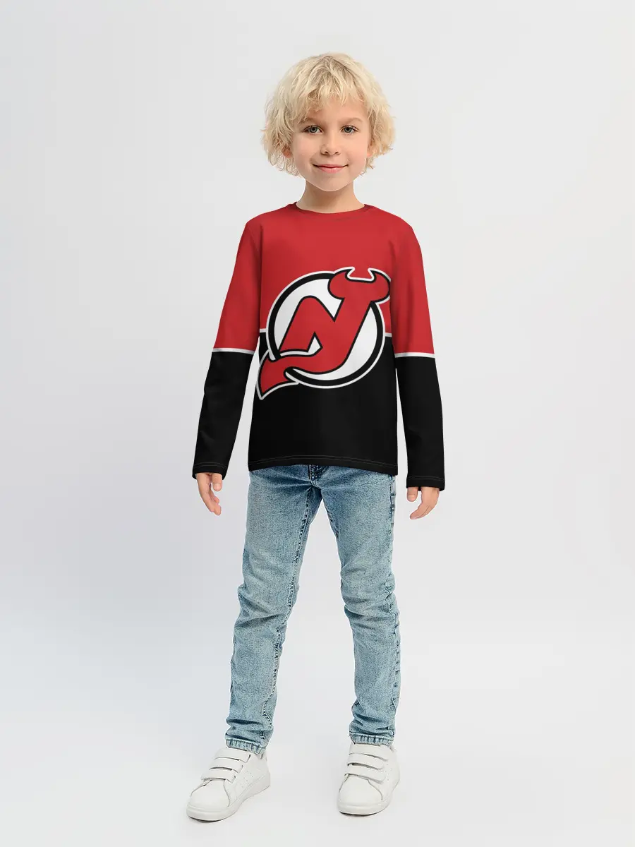 Детский лонгслив / New Jersey Devils