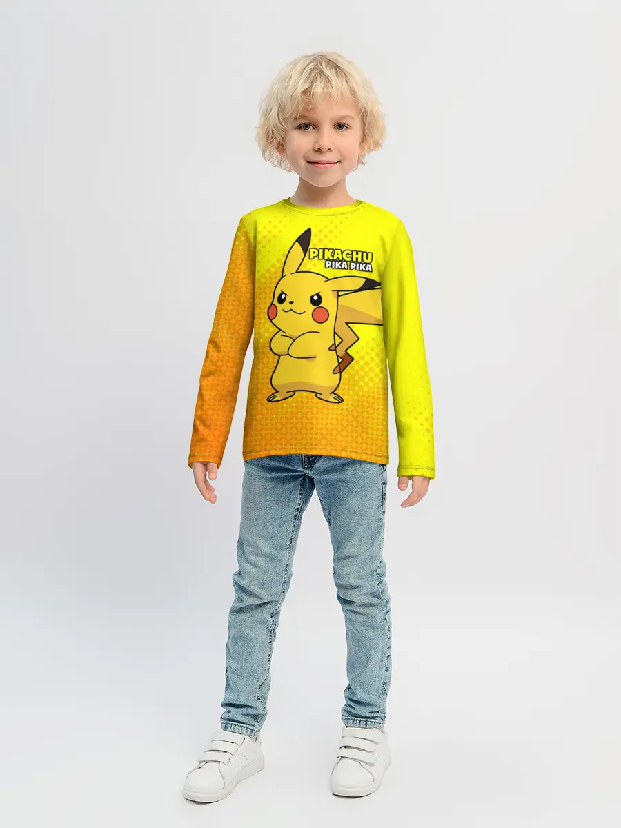 Детский лонгслив / Pikachu Pika Pika