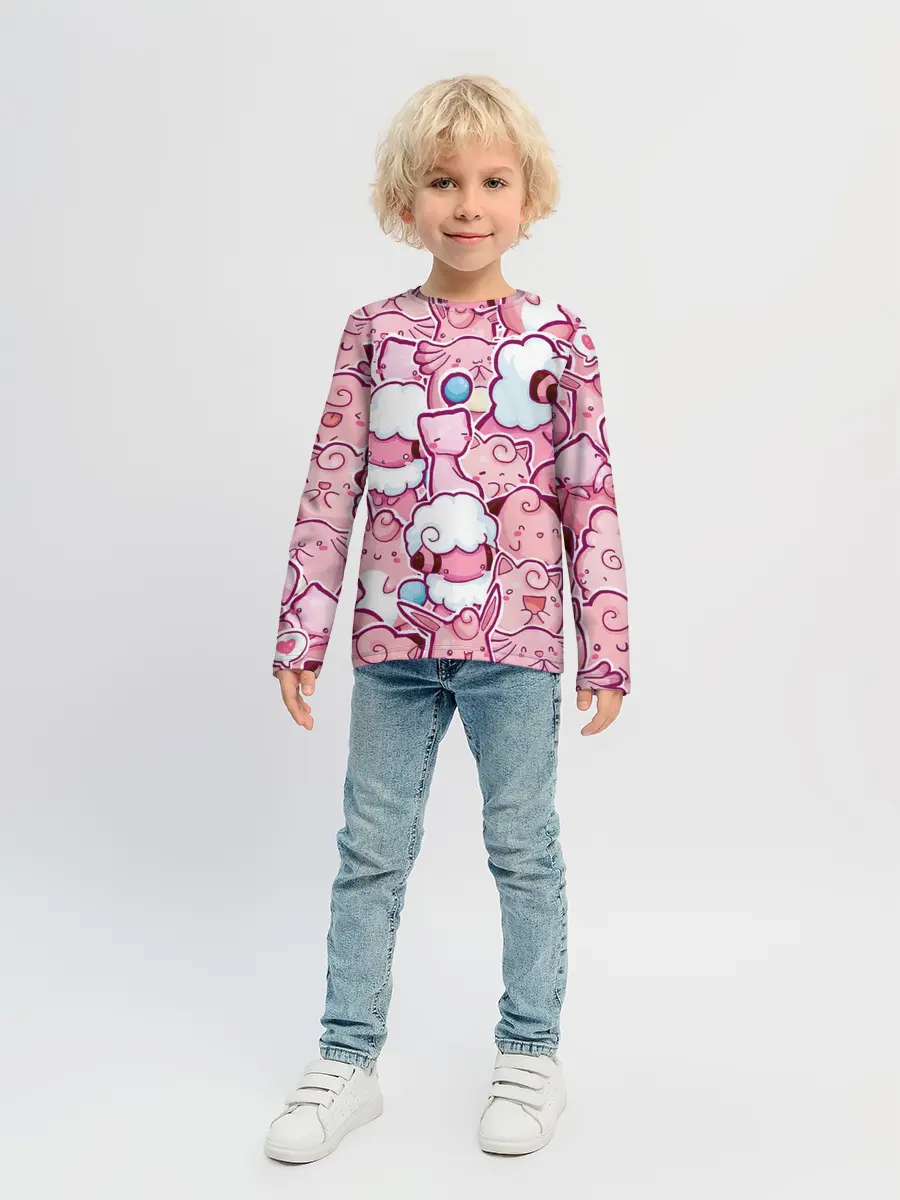 Детский лонгслив / Розовое собрание
