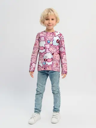 Детский лонгслив / Розовое собрание