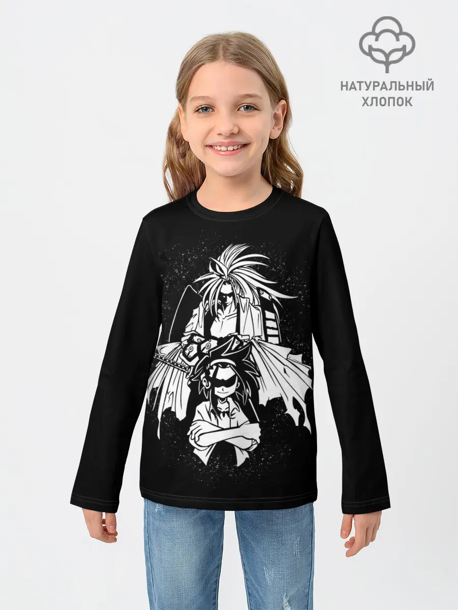 Детский лонгслив / Йо Асакура и Амидамару