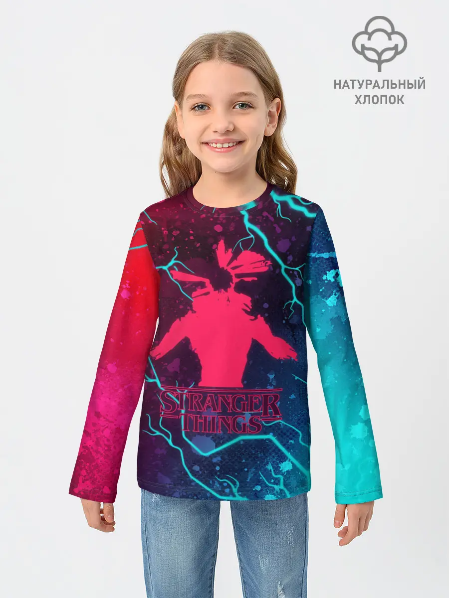 Детский лонгслив / ОЧЕНЬ СТРАННЫЕ ДЕЛА / STRANGER