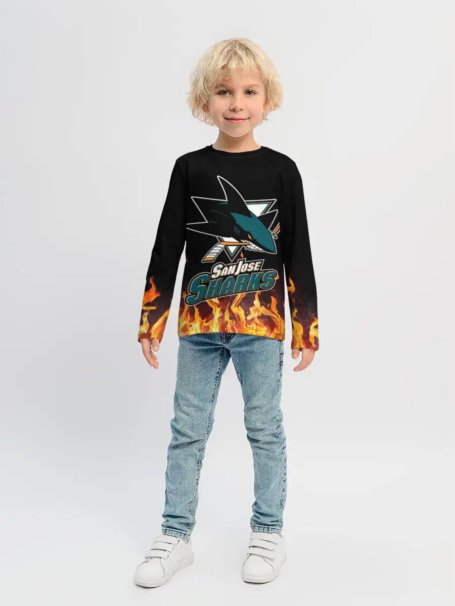 Детский лонгслив / Сан-Хосе Шаркс
