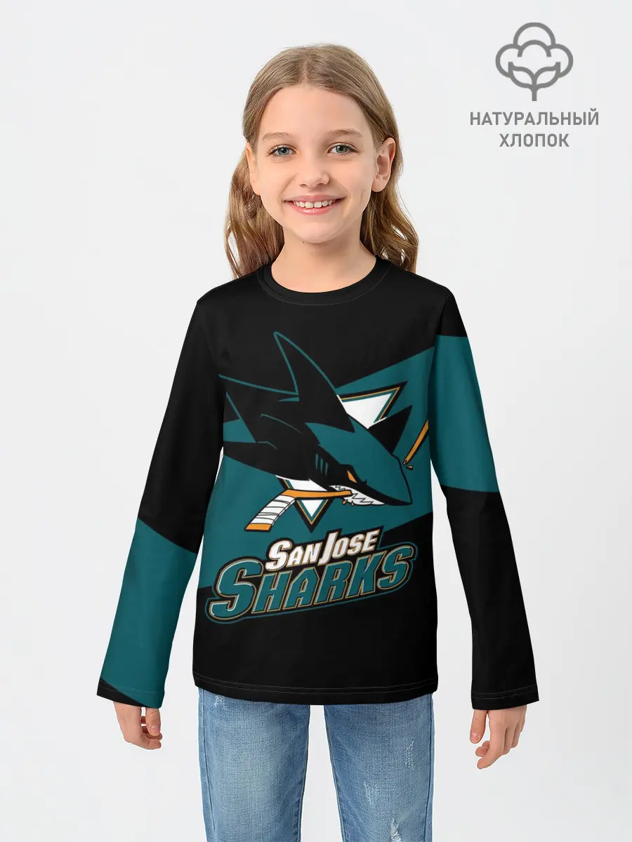 Детский лонгслив / Сан-Хосе Шаркс